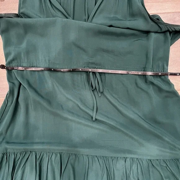 GAP Teal Sleeveless Ruffle Neck Mini Dress Size M | Like New - Picture 9 of 10